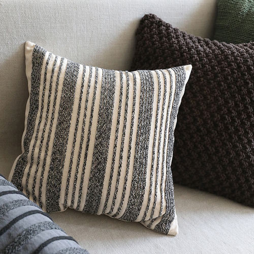 弋采治愈沙发全棉条纹抱枕靠枕套