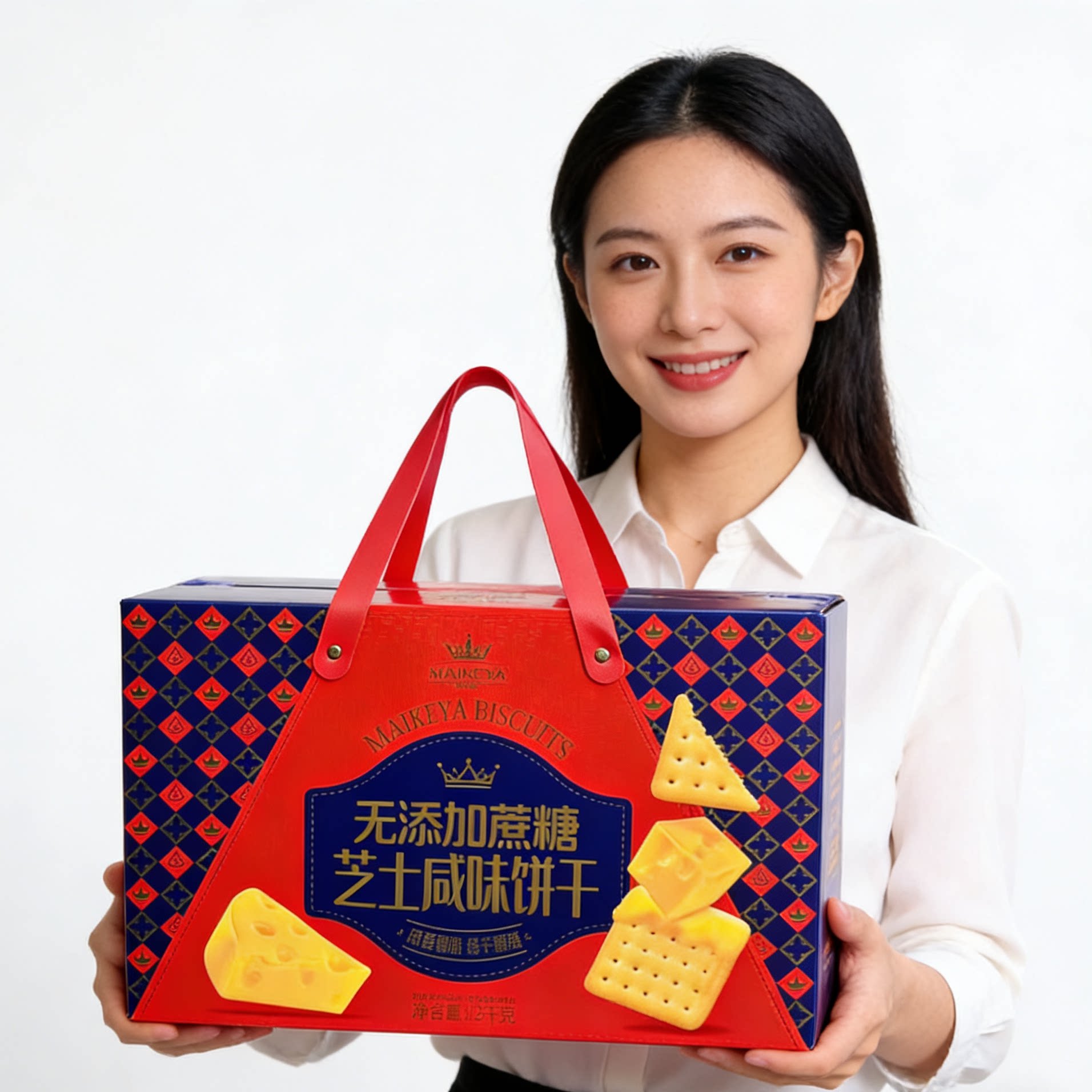 麦客雅老上海味曲奇/核桃酥/芝士咸味饼干礼盒过年送礼