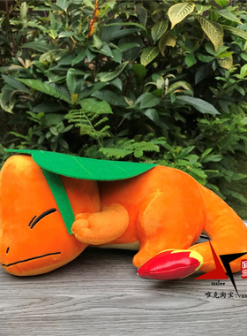 宠物小精灵神奇宝贝Charmander小火龙毛绒公仔萌睡版可爱小火龙