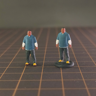 1/87游戏微缩人偶模型GTA5富兰克林Franklin手办场景配件桌面摆件