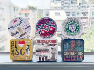现货新加坡机场景区特色纪念品手信礼品杯垫礼盒单个套装 拆单多款