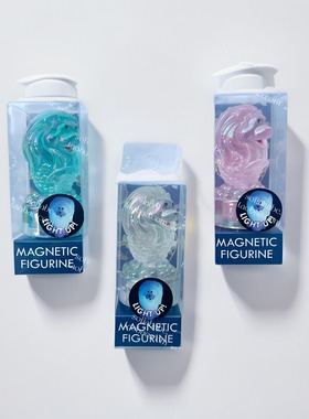 新加坡本土纪念品手信鱼尾狮渐变彩色灯小夜灯冰箱贴磁铁摆件两用