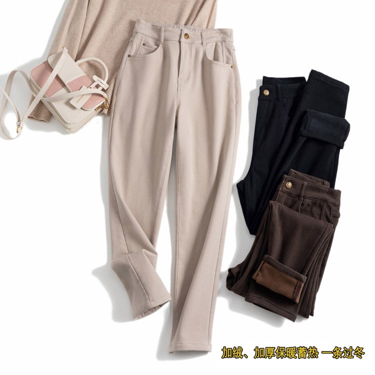 新疆棉保暖蓄温加绒加厚牛仔裤女