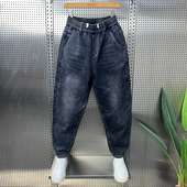 宽松小脚哈伦裤 潮流弹力水洗牛仔裤 2025春季 子痞帅新款 男 潮牌男裤