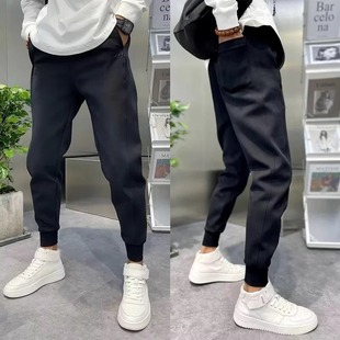 休闲裤 韩版 修身 男士 黑色百搭网红小脚卫裤 2025秋季 束脚运动裤 新款
