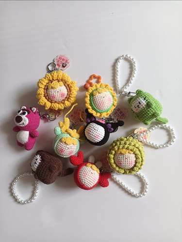 木木姐慢手作孤品大嘴手机包玩偶团子钥匙扣挂件杂款清仓处理捡漏