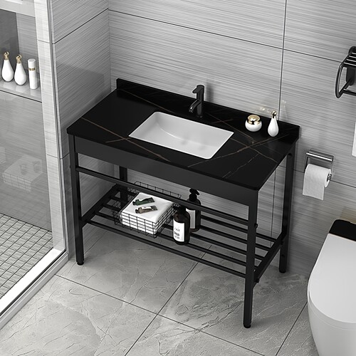 落地式不锈钢支架柜组合洗手盆