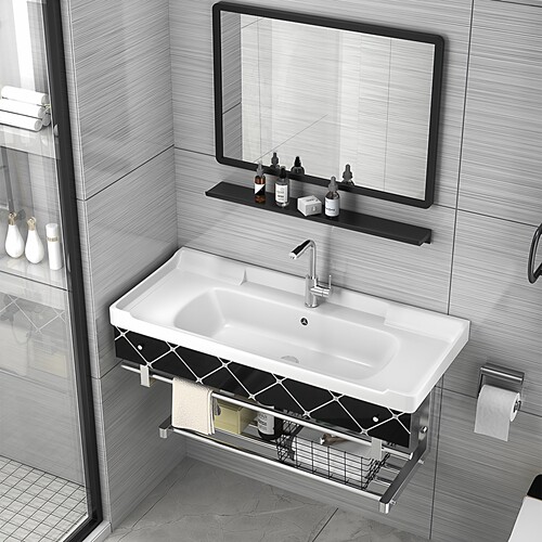 简约面池支架不锈钢挂墙式洗脸盆