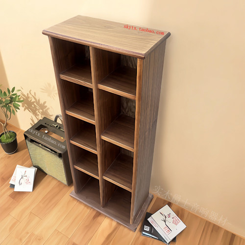 爵士机架胡桃木碟片柜展示柜