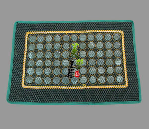 美莹玉器天然玉石枕头夏凉颈椎枕帘长方形枕巾枕垫防螨助眠ZD17