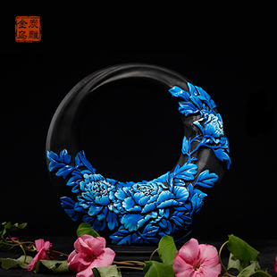 金乌炭雕活性炭雕摆件家居饰品客厅玄关中式 乔迁新居礼物实用礼品