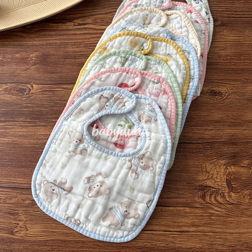 口水巾婴儿围嘴夏季薄款宝宝围兜