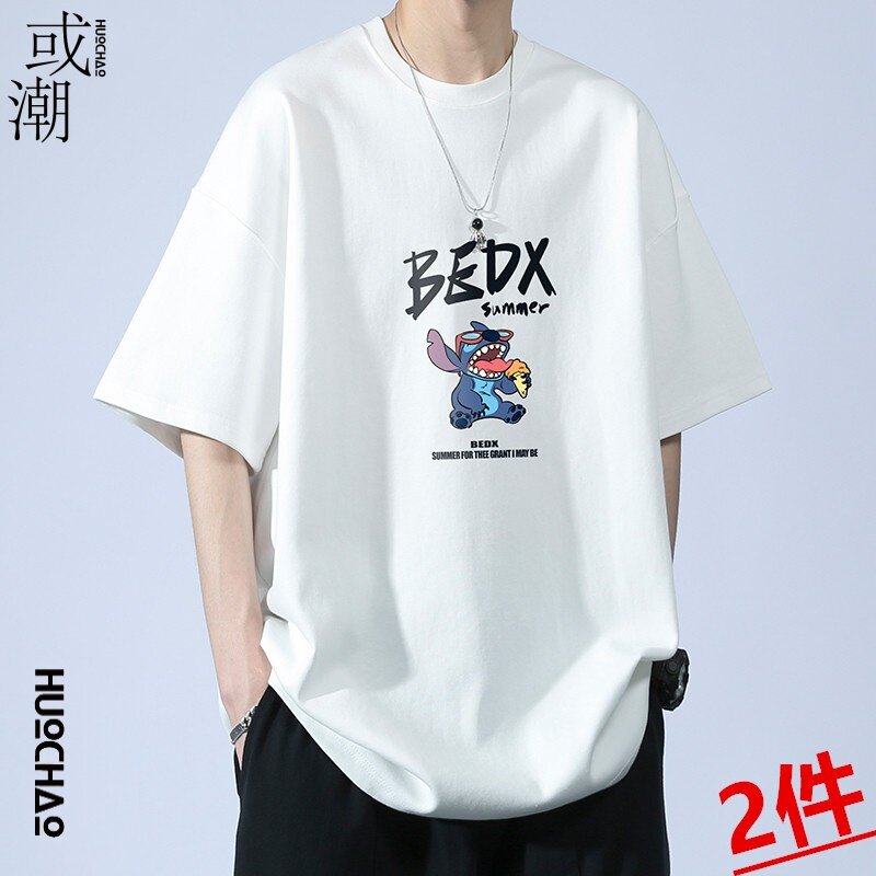或潮日系休闲印花短袖t恤男