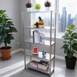 【清仓】50*30置物架厨房浴室多功能客厅落地式收纳架(送轮子)