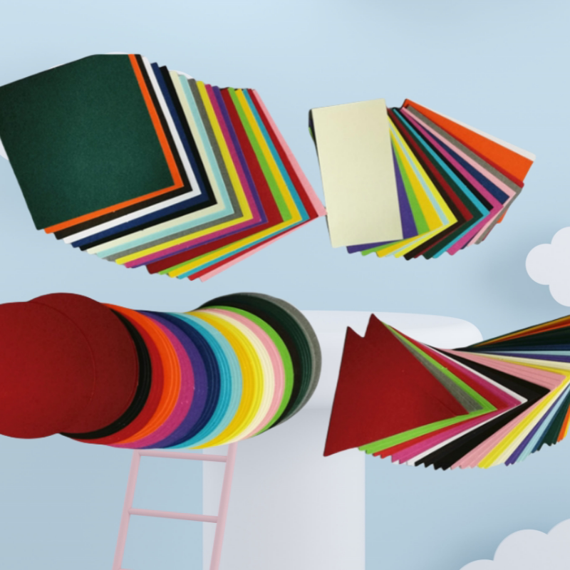 彩色小纸片卡纸 eva几何图形 圆形正方形三角形长方形儿童认知卡