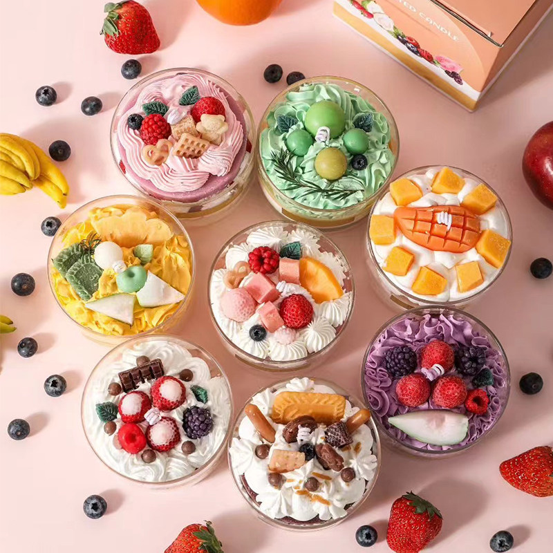 高颜值仿真甜品奶油玻璃杯造型香薰蜡烛结婚伴手礼生日节日小礼物,家居饰品,香薰蜡烛,淘宝优惠券,粉丝福利购,淘宝优惠卷