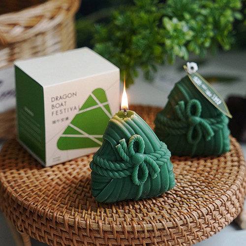 端午粽子造型香薰蜡烛礼盒摆件