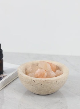 现代简约诧寂风天然黄洞石香薰