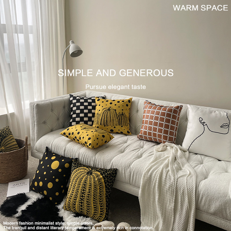 高颜值南瓜现代复古风抱枕沙发卧室靠垫客厅床头毛绒汽车靠枕含芯,居家布艺,靠垫/抱枕,淘宝优惠券,粉丝福利购,淘宝优惠卷