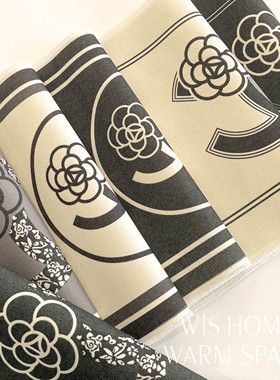 高颜值棉麻餐厅桌垫餐垫防水防污隔热高级感装饰垫餐盘杯垫咖啡垫