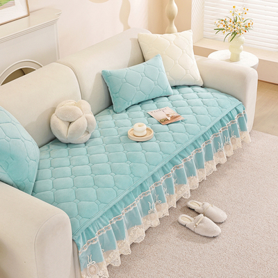 加厚毛绒沙发垫防滑皮沙发坐垫四季通用防滑直排沙发铺垫机洗定做