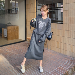 大货 2026春季印花蝴蝶结卫衣裙 801-P160-K238图片