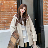现货2025冬季连帽皮毛一体外套0036-P195-K288，女装皮草，2C007