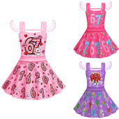 新款 67数字印花女童吊带连衣裙 Brainrot 儿童卡通连衣裙Steal