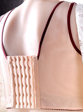 6排6扣有钢圈大码薄款内衣女胖mm收副乳上托防下垂大胸文胸207