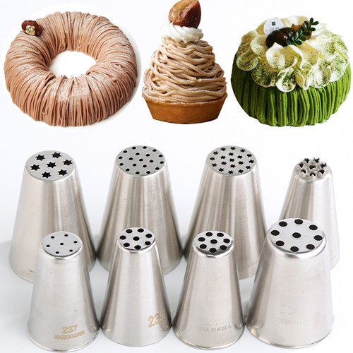 蒙布朗裱花嘴栗子蛋糕挤花嘴草地