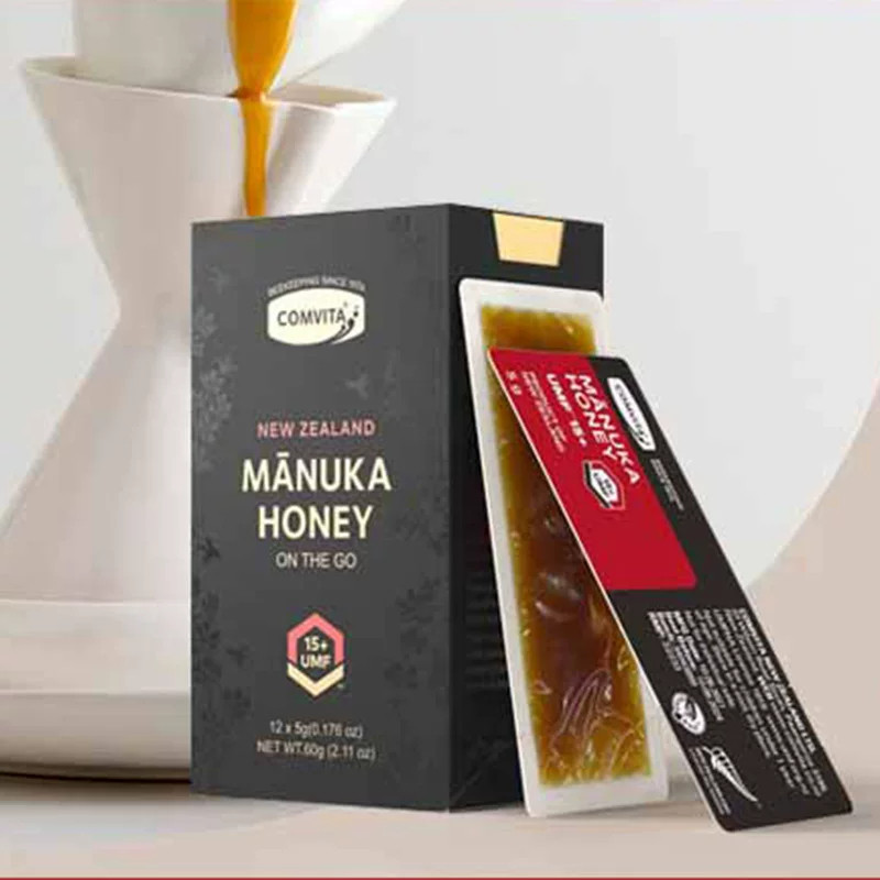新西兰原装进口comvita康维他manuka天然麦卢卡15+蜂蜜卡片便携装