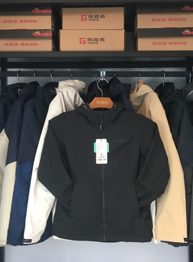 探路者软壳衣男女2023秋冬户外保暖防泼水外套TAEEBL91313/92314
