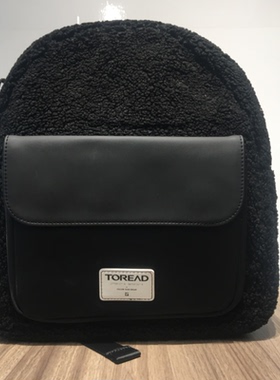 探路者男女双肩背包12升旅行日常仿羊羔绒分层收纳便携TEBI90531