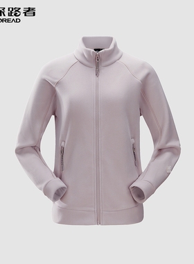 探路者抓绒衣女22秋冬新款户外休闲摇粒绒保暖抓绒服TACCBK92717