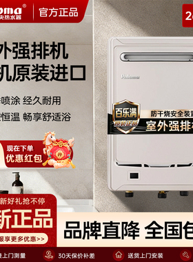 Paloma/百乐满JSW52-2602BCW燃气热水器进口室外防冻精准恒温26升