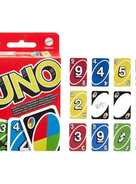 美泰正版UNO纸牌红色经典112张正品情侣聚会桌面卡牌欢乐游戏扑克