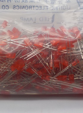 (100个）原装正品LED灯 方块灯 红灯 直插灯 LI35640 进口灯长脚