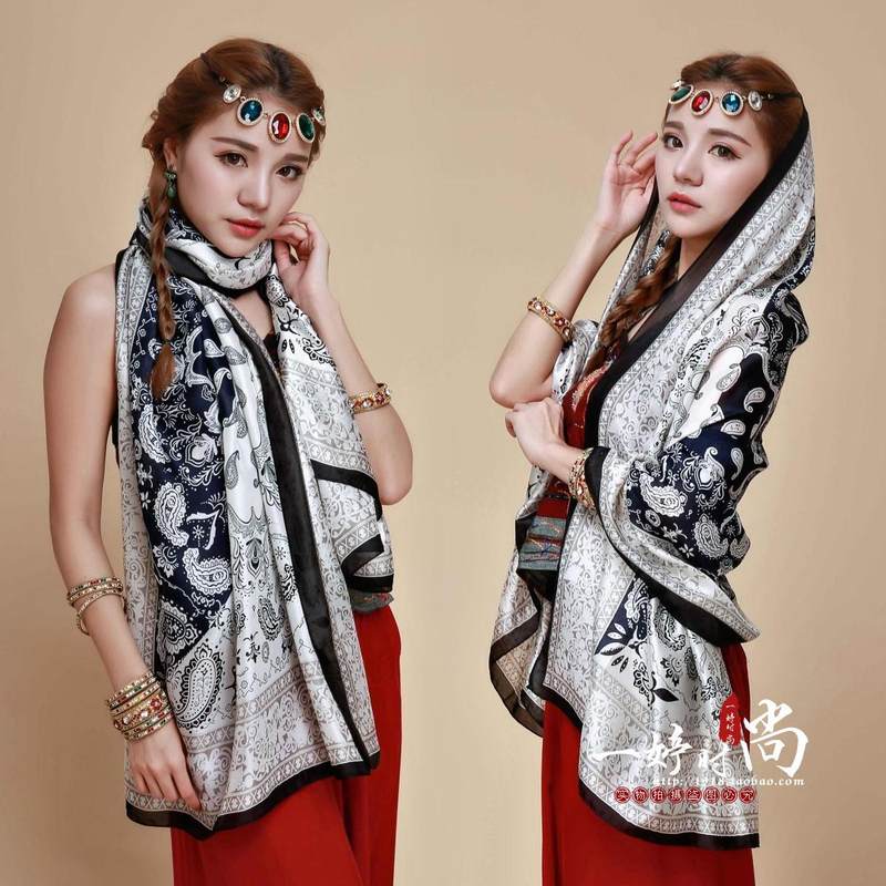 超大防晒两用旅游沙滩纱夏秋冬丝巾 好评