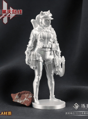 三角洲行动游戏周边3D手办人偶露娜黑天际线模型道具手办摆件15cm