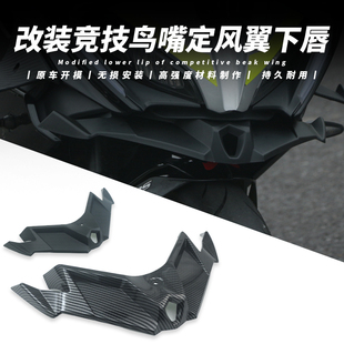 适用春风250SR 改装下唇定风翼竞技鸟嘴导流碳纤维赛道版MY22配件
