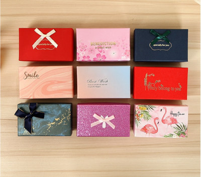 毕业季口红盒小号礼品物盒简约卡通首饰生日唇膏口红手表包装盒