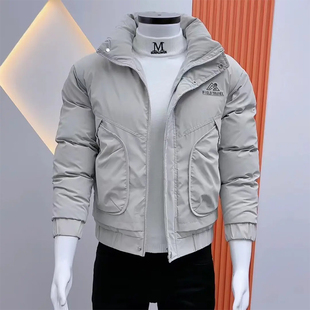 男士 新款 棉衣韩版 修身 棉服加厚保暖休闲百搭潮流上衣 冬季 短款 时尚