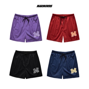 MARMORRIS经典Logo多色基础美式四分不过膝印花短裤双层网眼球裤