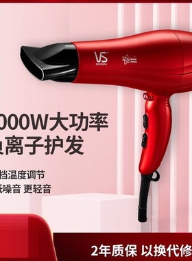 vs沙宣吹风机家用2000W大功率负离子水润恒温护发电吹风120CN速干