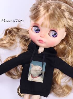 blythe猫咪连帽衫宽松娃衣包邮