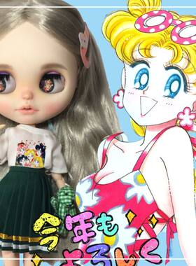 HOT美少女战士弹blythe小布6分娃T恤宽松多色卫衣az/bjd1/6