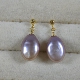 925银配件 10.5x14.5mm M豆珍珠耳坠