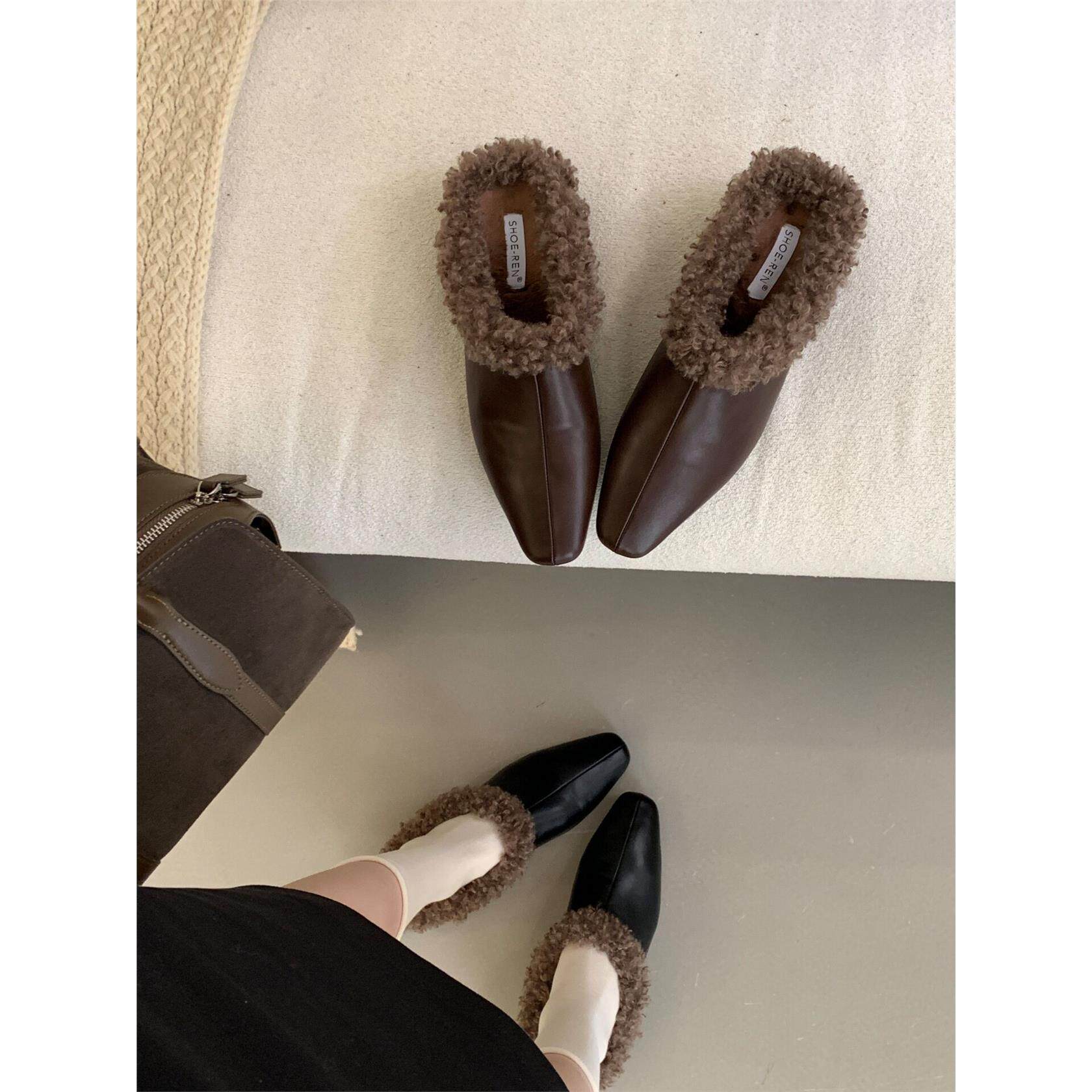 SHOE-REN英伦风羊羔毛包