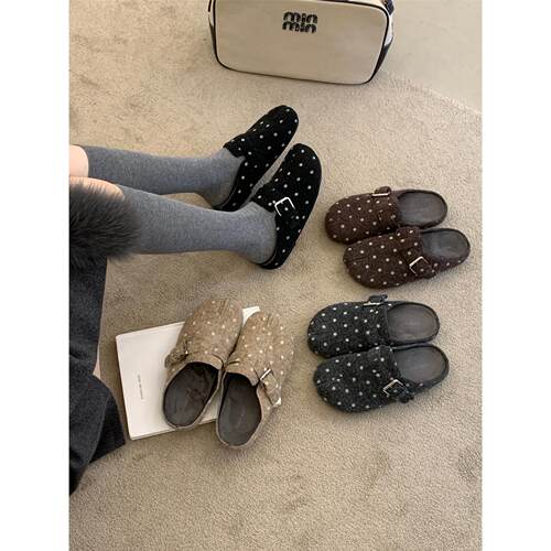 SHOE-REN韩版波点勃肯
