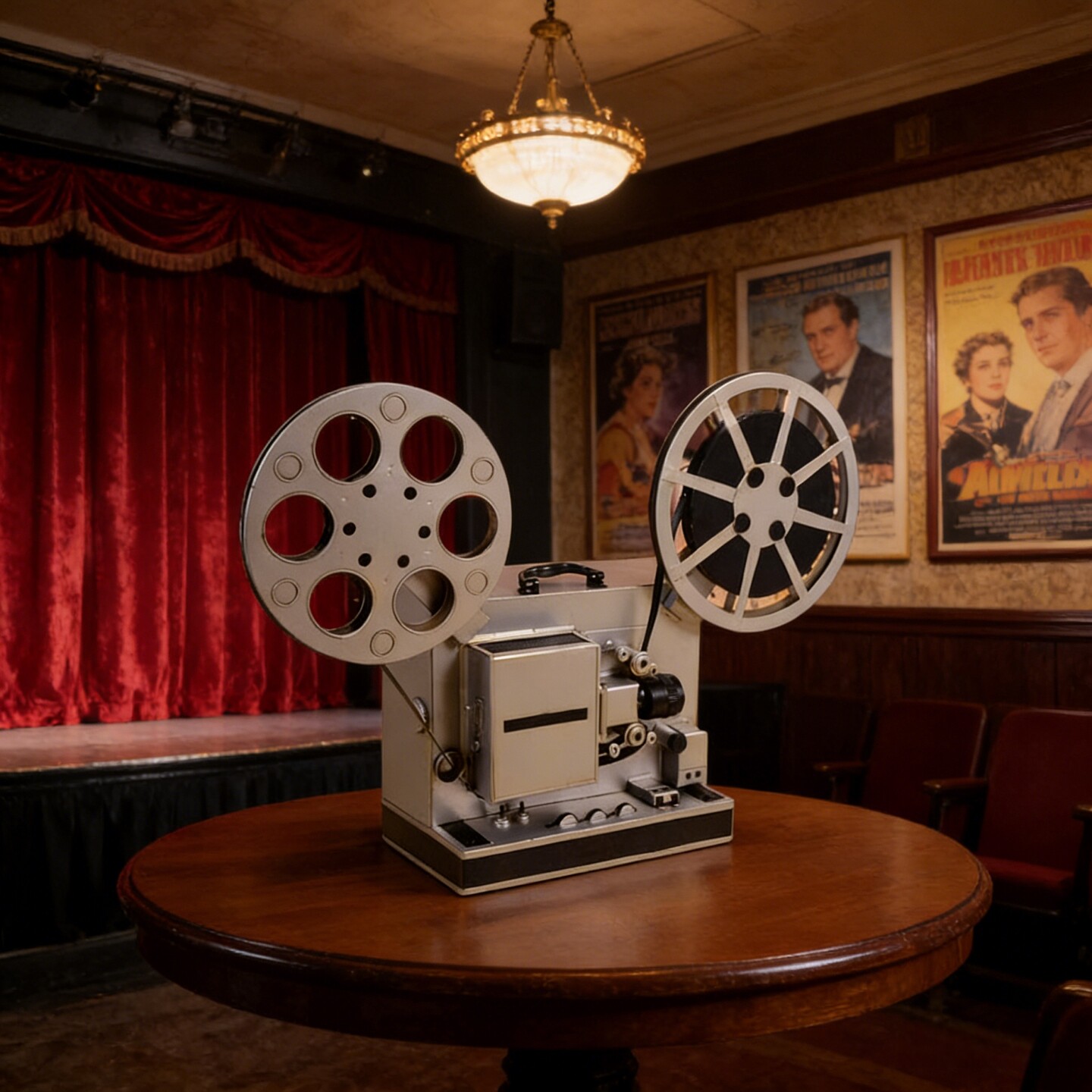 70年代复古电影放映机摆件怀旧老物件大型古董胶片电影机模型道具